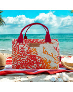 Sac isotherme Ice cube S, "Calédonie" corail