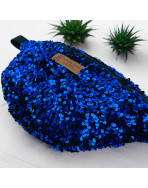 Sac banane, "Sequin" bleu