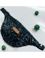 Sac banane, "Sequin" noir