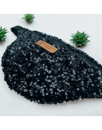 Sac banane, "Sequin" noir