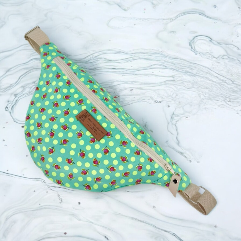 Sac banane, "Colette" vert