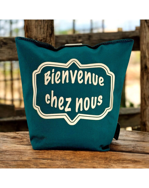 Cale-porte sac, "Bienvenue chez nous" Brooklyn jade
