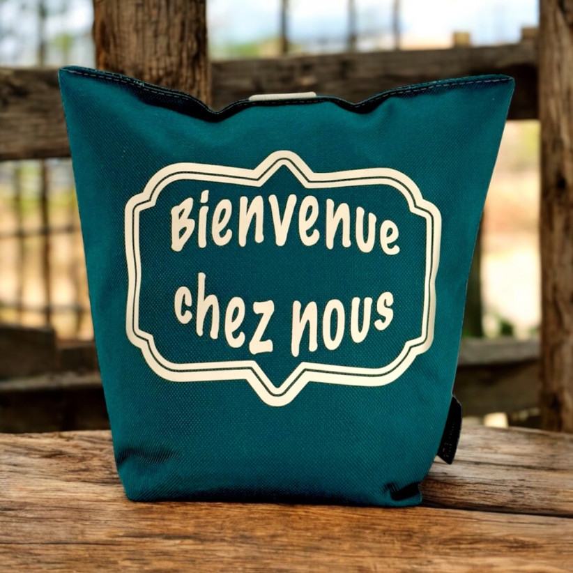 Cale-porte sac, "Bienvenue chez nous" Brooklyn jade