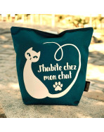 Cale-portes sac, "J'habite chez mon chat" Brooklyn jade
