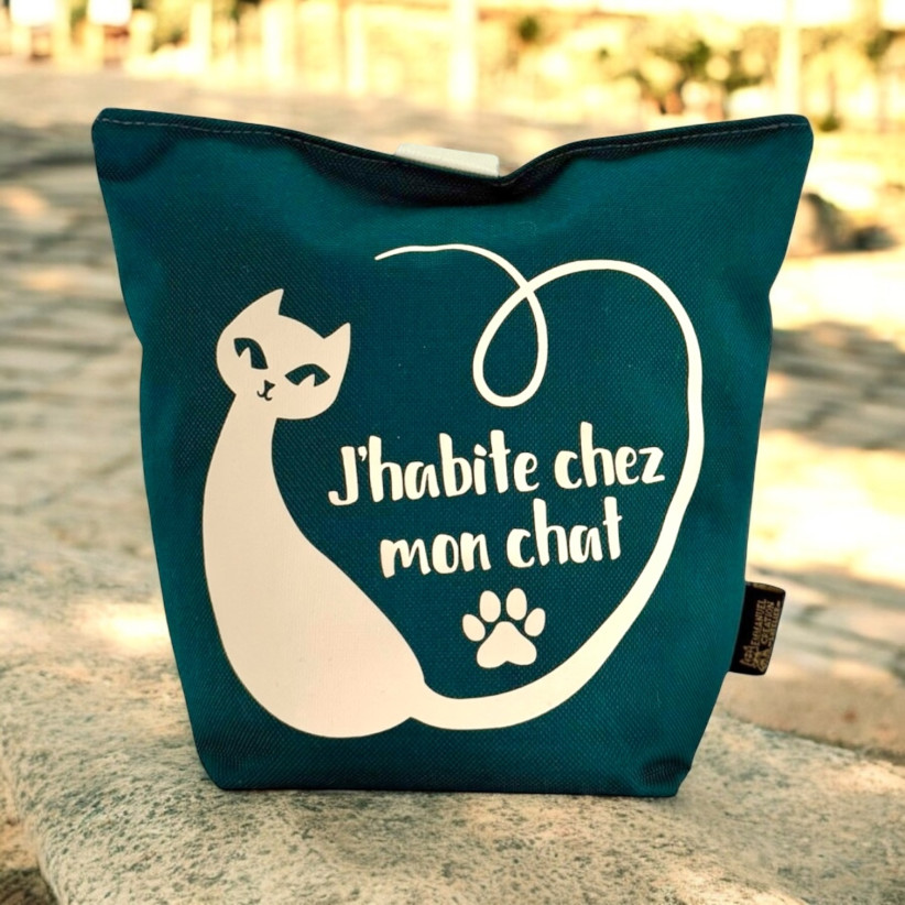 Cale-portes sac, "J'habite chez mon chat" Brooklyn jade