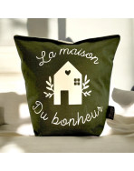Cale-portes sac, "La maison du bonheur" Brooklyn kaki