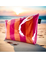 Pochette de plage, "Dolce Vita" rose