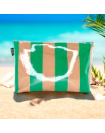 Pochette de plage, "Dolce vita" vert