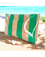 Pochette de plage, "Dolce vita" vert