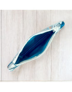 Pochette de plage, "Exotique" bleu