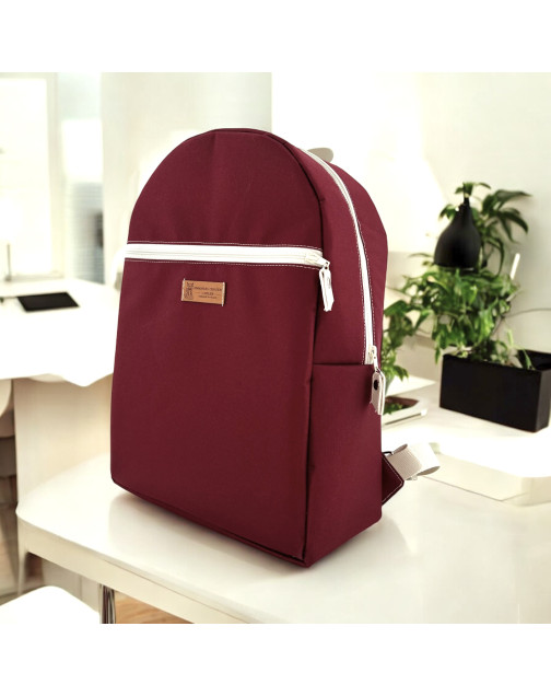 Sac à dos isotherme, "Brooklyn" lie de vin