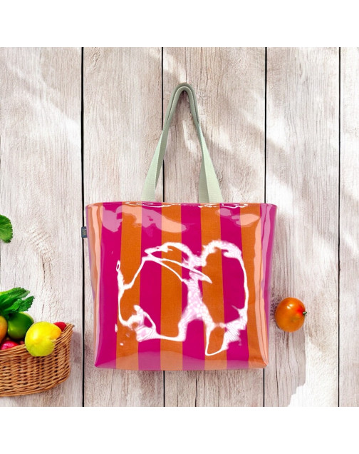 Sac de plage, "Dolce Vita" rose
