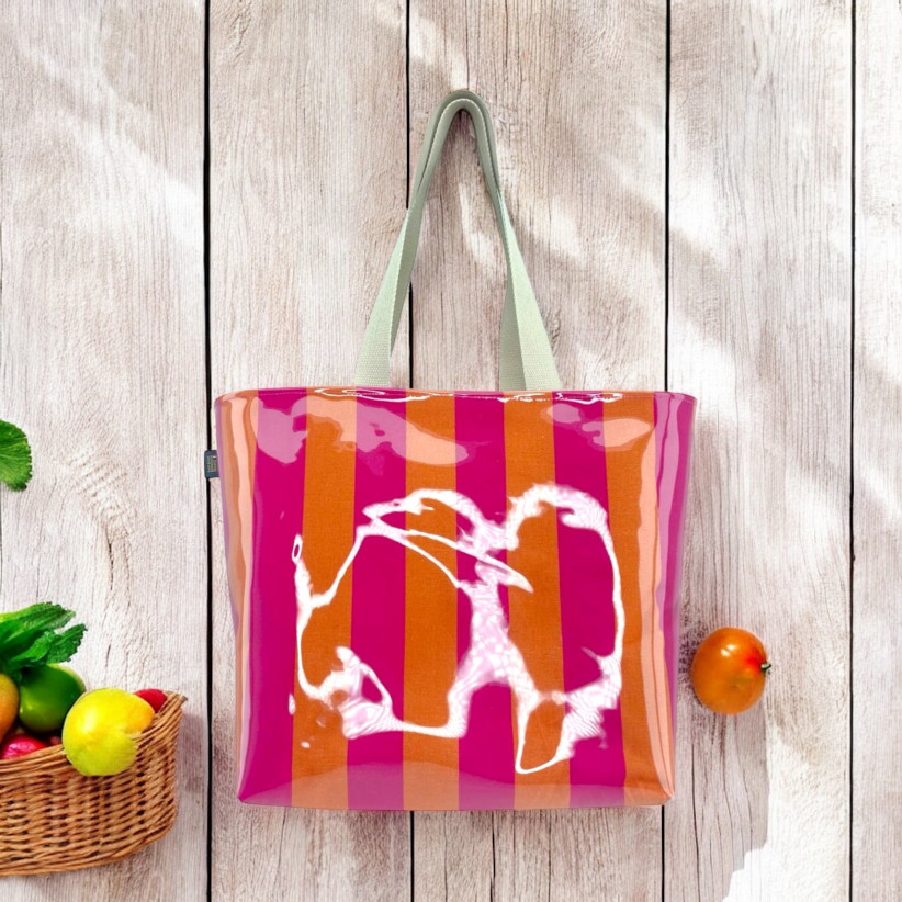 Sac de plage, "Dolce Vita" rose