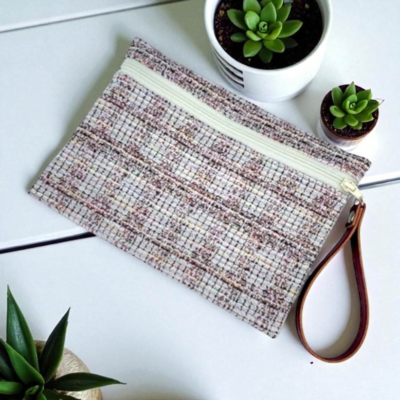 Pochette M, "Coco" prune