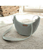 Sac Léo S, "Velours côtelé" taupe