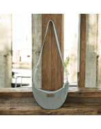 Sac Léo S, "Velours côtelé" taupe