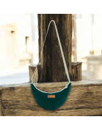Sac Léo S, "Velours côtelé" sapin
