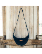 Sac Léo S, "Velours côtelé" noir