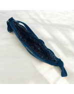Sac Léo S, "Velours côtelé" marine