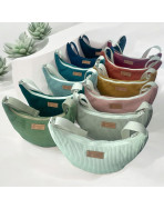 Sac Léo S, "Velours côtelé" kaki