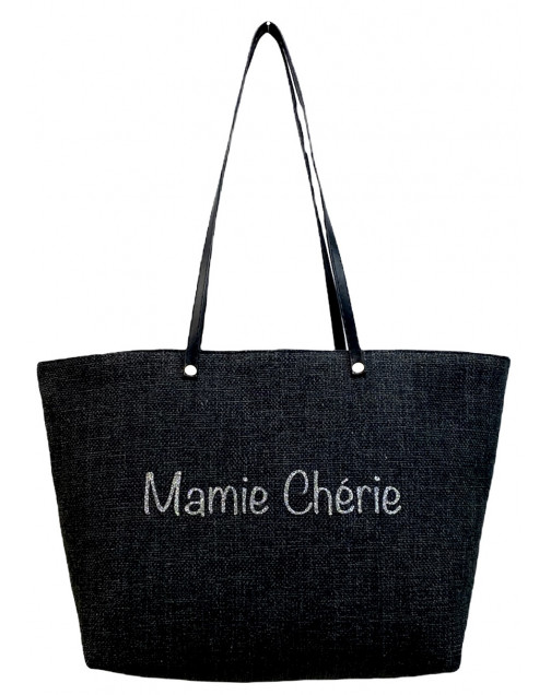 Sac mademoiselle, "Mamie chérie", anjou noir