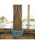 Sac Léo S, "Velours côtelé" céladon