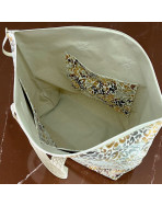 Sac cabas maxi Lucette, "Savannah" blanc