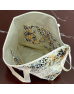Sac cabas maxi Lucette, "Savannah" blanc
