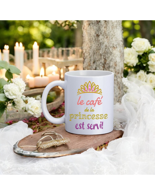 Mug, "Le café de la princesse est servi !"