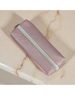 Trousse nomade M, "Simili" rose