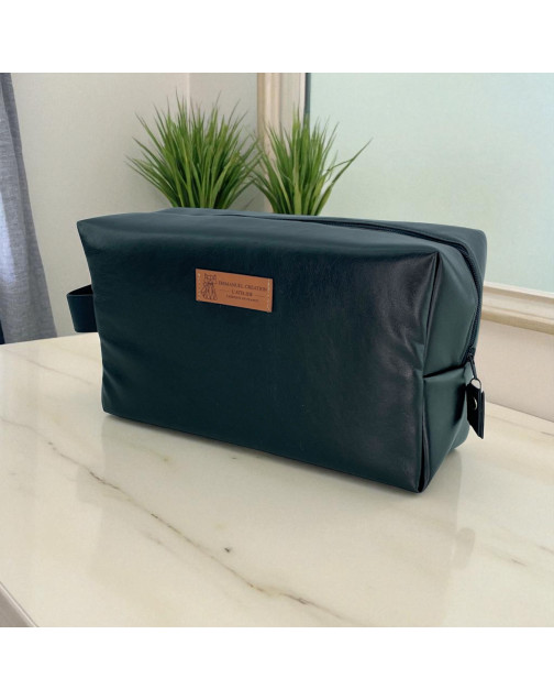 Trousse nomade M, "Simili" noir