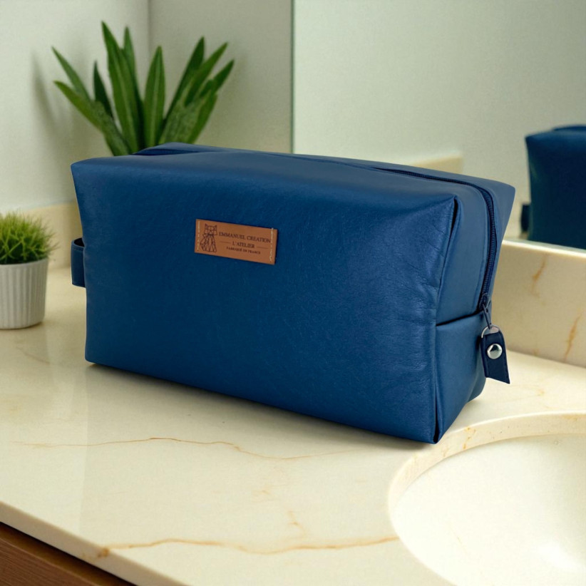 Trousse nomade M, "Simili" marine