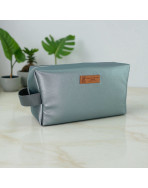 Trousse nomade M, "Simili" argent