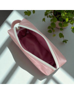 Trousse nomade S, "Simili" rose