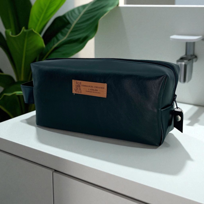 Trousse nomade S, "Simili" noir