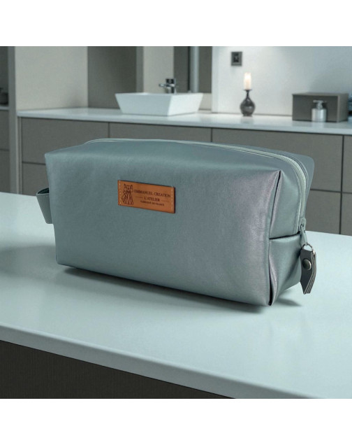 Trousse nomade S, "Simili" argent