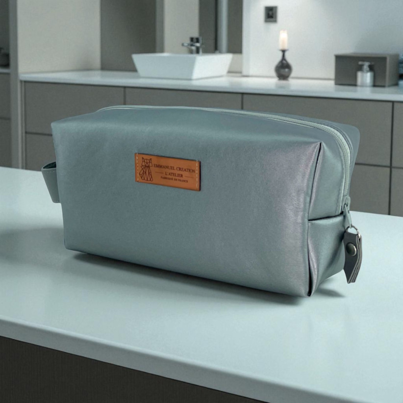 Trousse nomade S, "Simili" argent