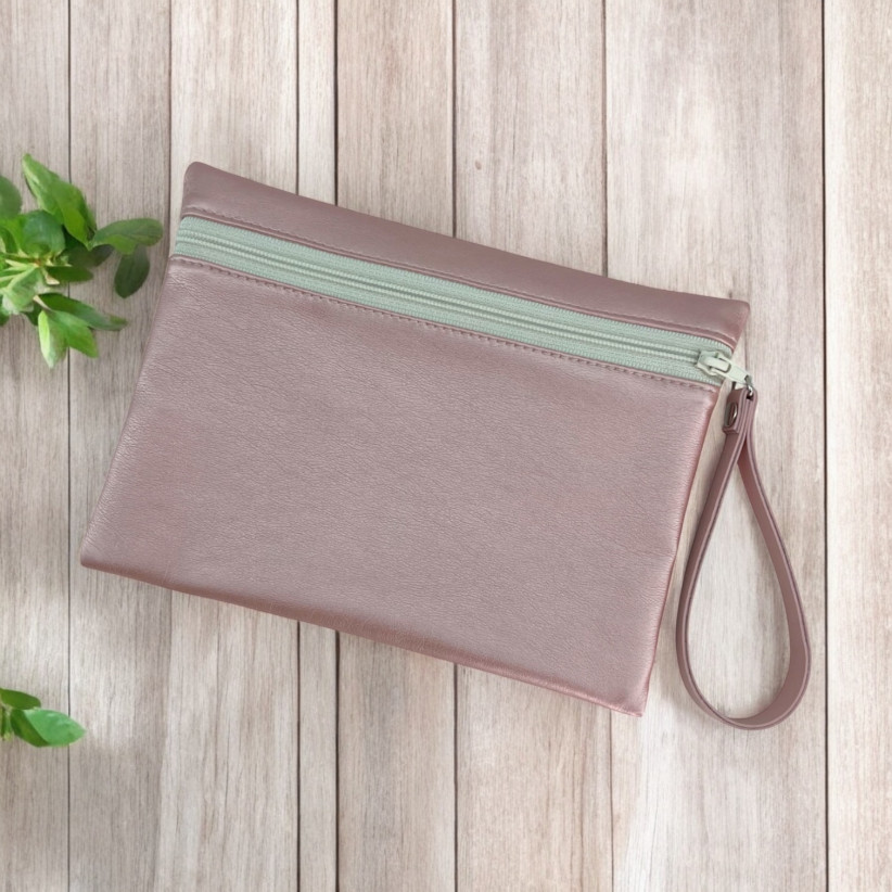 Pochette M, "Simili" rose