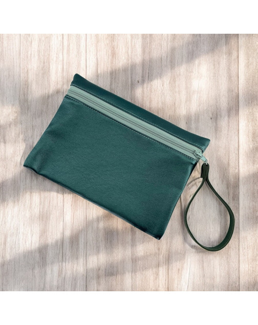 Pochette M, "Simili" kaki