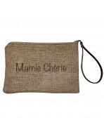 Pochette M, "Mamie chérie" jute scintillant