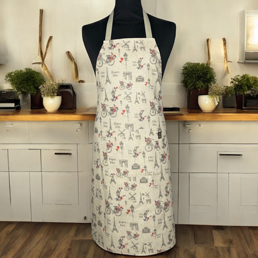 Tablier de cuisine, "Balade à Paris"