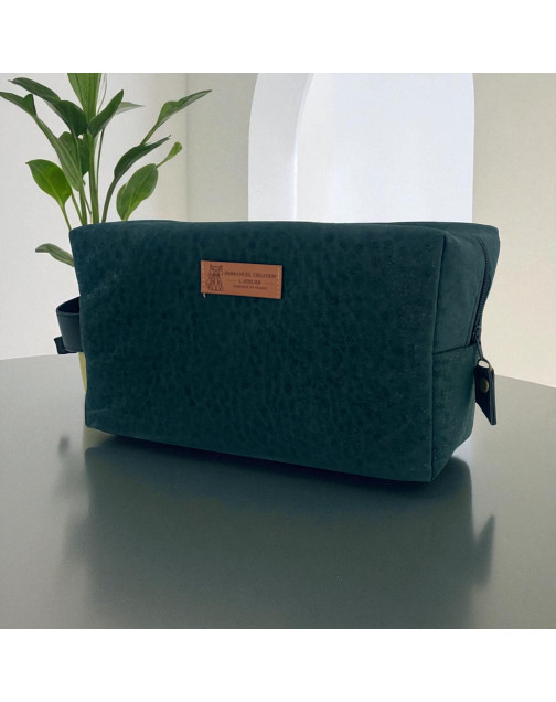 Trousse nomade M, "New York" sapin
