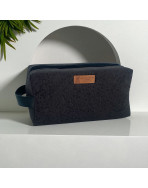 Trousse nomade M, "New York" brun