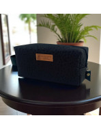 Trousse nomade S, "New York" brun