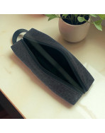 Trousse nomade S, "New York" brun