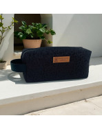 Trousse nomade S, "New York" brun