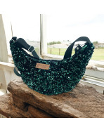 Sac Léo S, "Sequin" vert