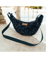 Sac Léo S, "Sequin" noir