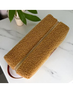 Trousse nomade M, "Bouclette" camel
