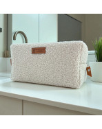 Trousse nomade M, "Bouclette" écru